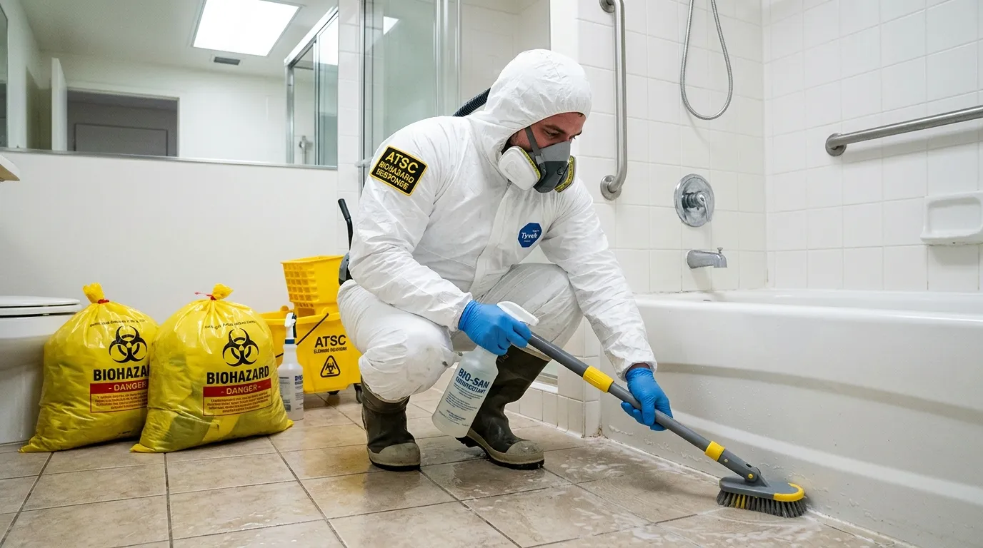 Decontamination equipment deployed for Blood Cleanup in Broadview